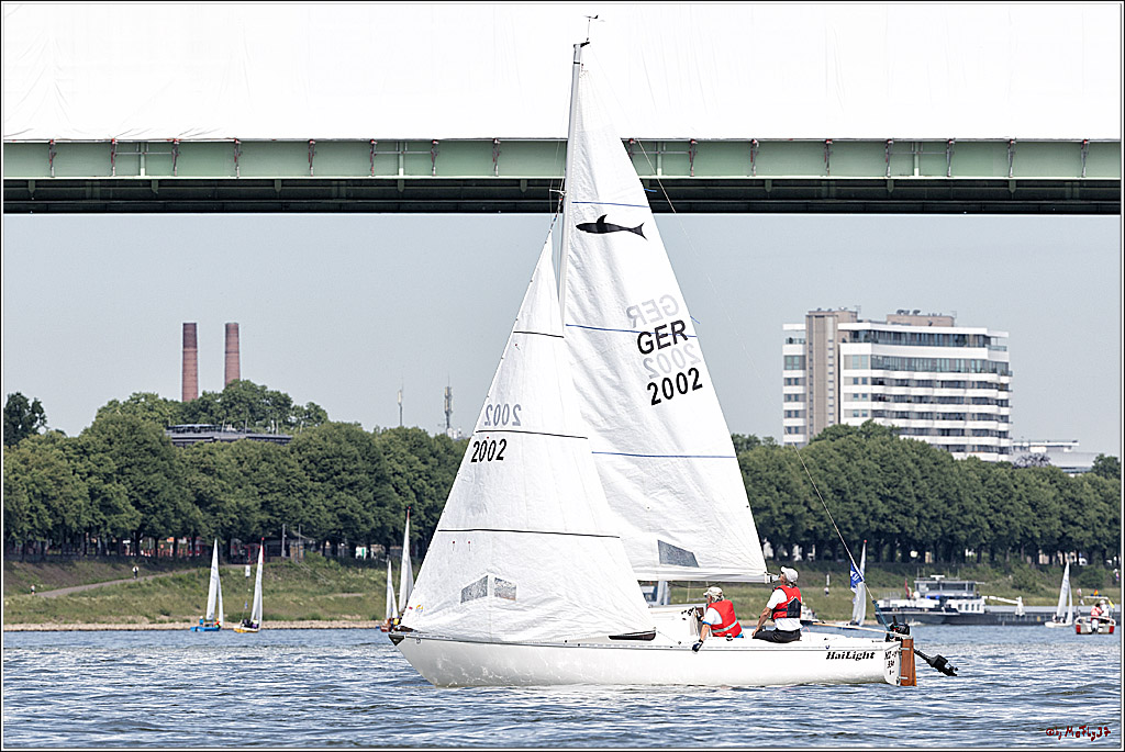 100 Jahre Rheinwoche 2022 - 1. Wettfahrt Porz - Hitdorf, 03.06.2022,